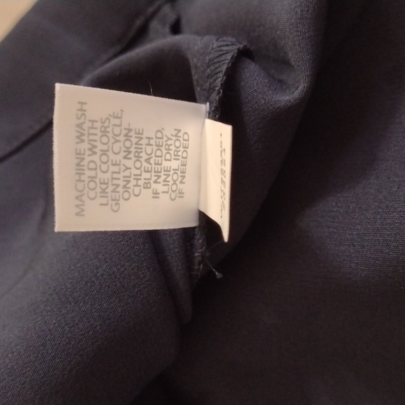 J Jill Wearever Collection Button Front Cinched Waist Blouse Roll Tab Sleeves M - Picture 11 of 13